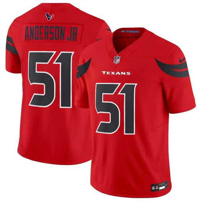 Youth Houston Texans #51 Will Anderson Jr. Red 2024 Alternate F.U.S.E Vapor Stitched Jersey Dzhi->youth nfl jersey->Youth Jersey